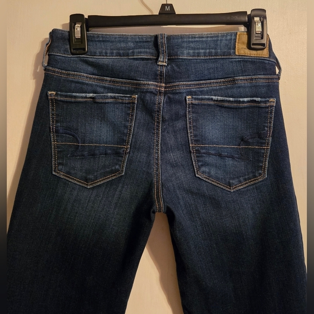 NWOT | American Eagle | Super Stretch Straight Leg Dark Wash Denim Jeans | 4 | - Picture 10 of 15